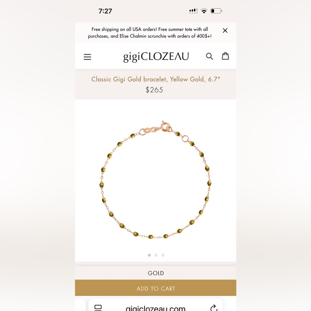 Gigi Clozeau Gold Bracelet
